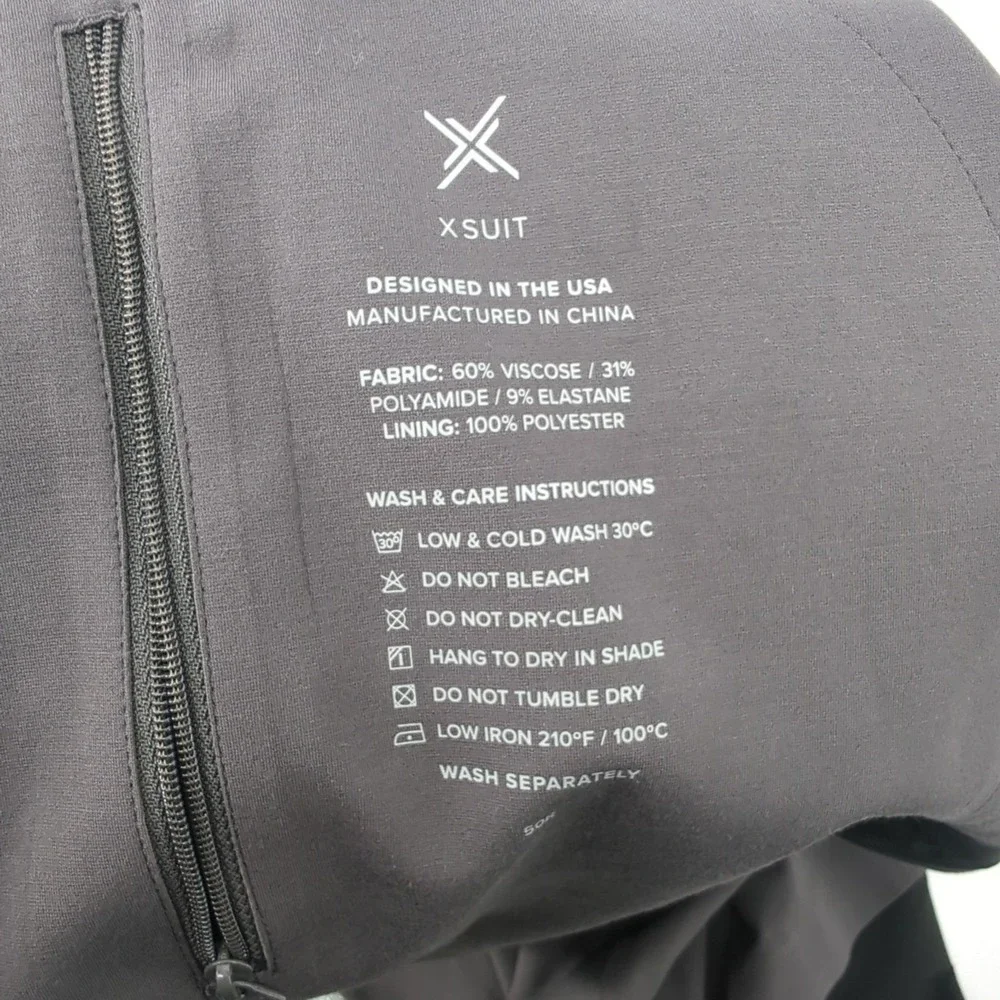 xSuit Blazer‎ Mens Size 50R Gray Sports Coat xJacket Two Button Stretch